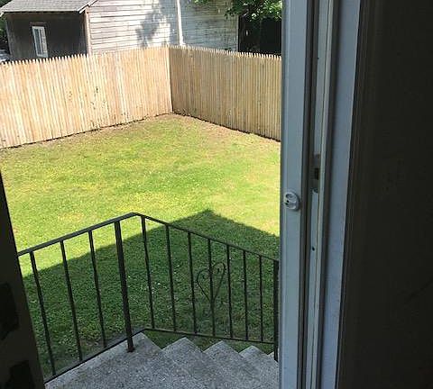 Large 1,400 square foot yard.