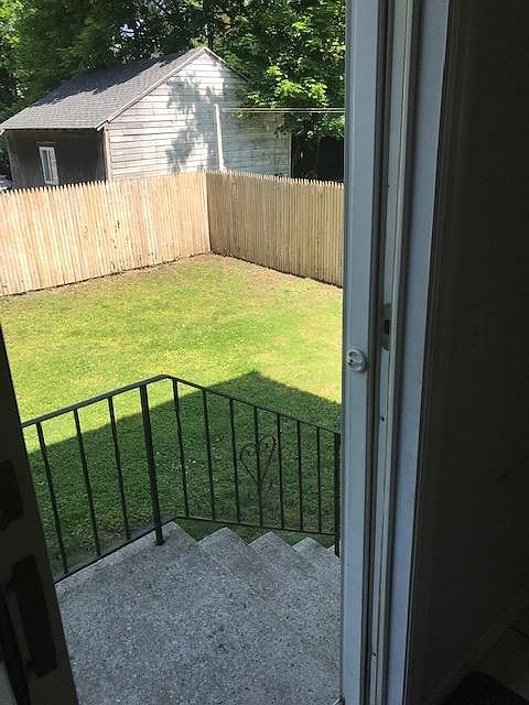 Large 1,400 square foot yard.