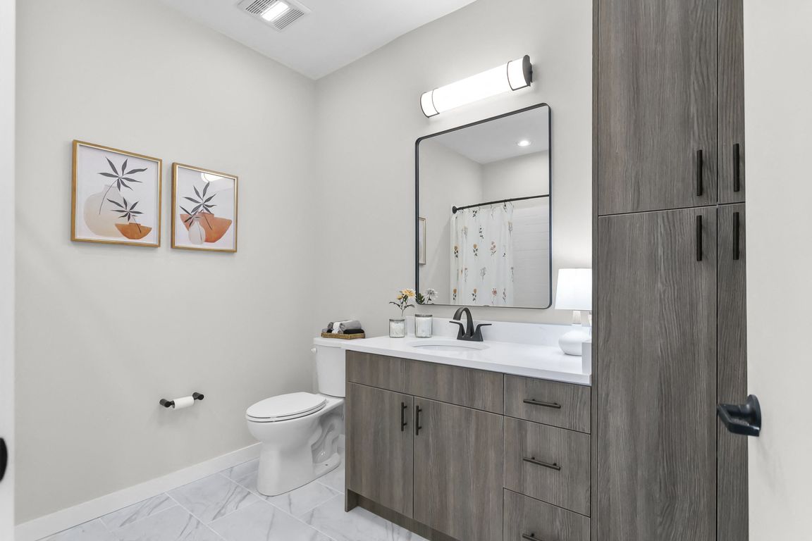 Stunning bathrooms with ample storage