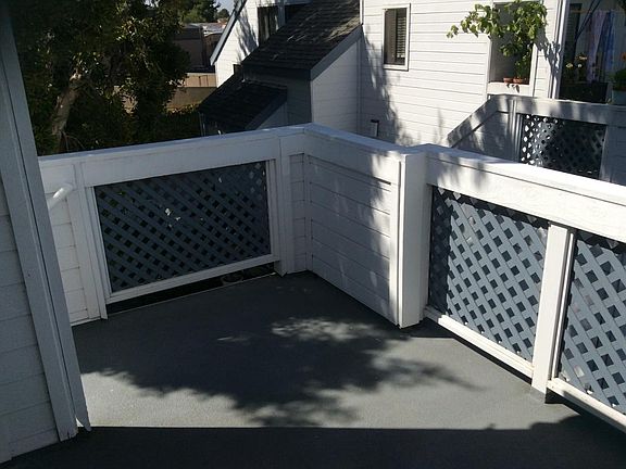 Upstairs patio