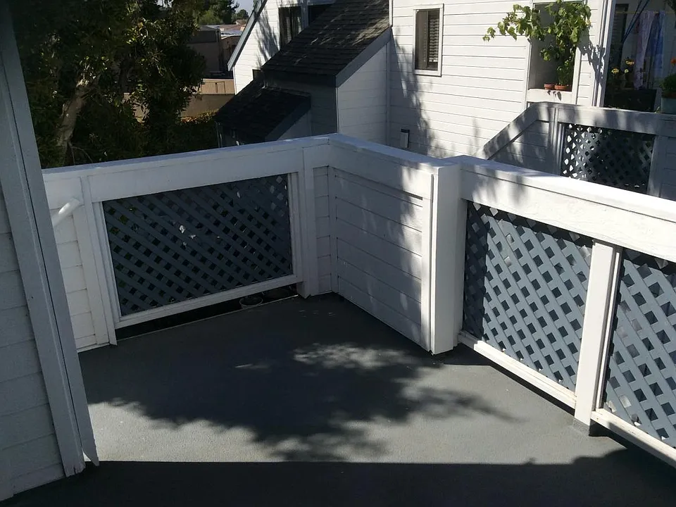 Upstairs patio