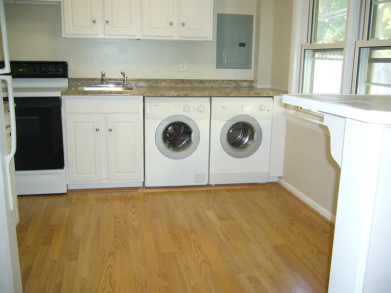 kitchen with laundry