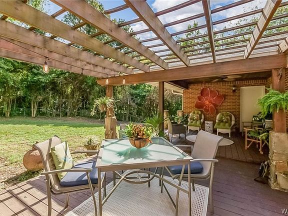 Back deck and yard