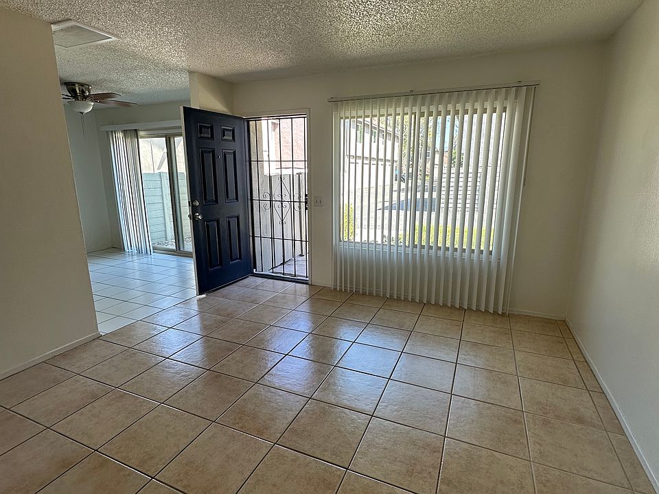 Front door and living area.