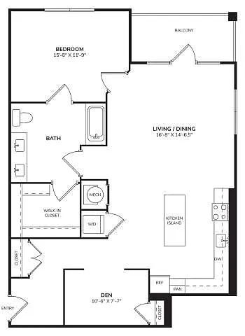 Floor plan AX8 Den