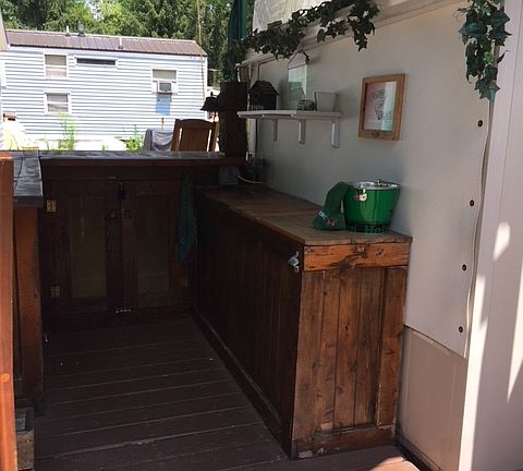 Bar showing lots of storage