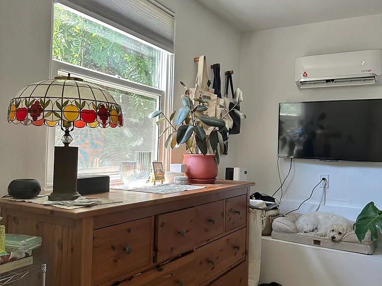 one side of the bedroom view