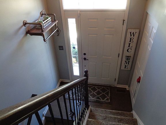 iron spindles/foyer