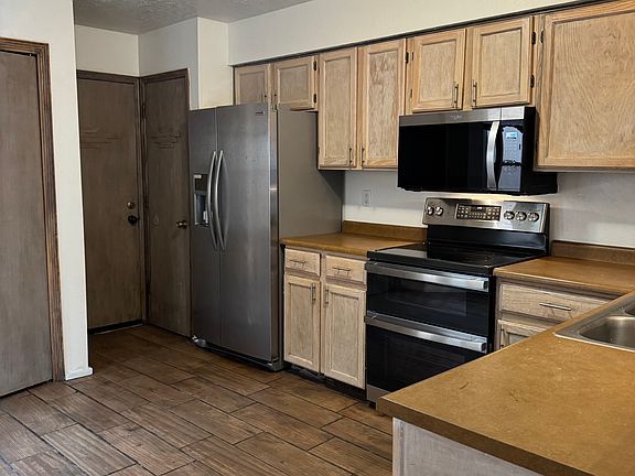 Stainless steel appliances.