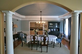 Gorgeous Formal Dining Room with Tray Ceiling