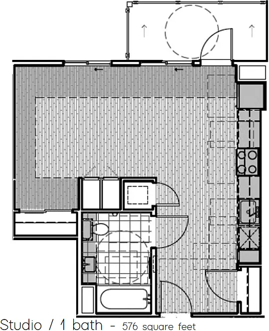 Floor plan Studio