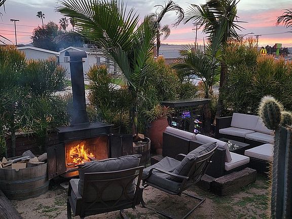 Front Yard a Private Oasis