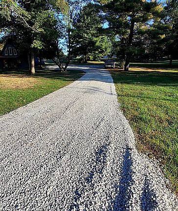 New gravel drive