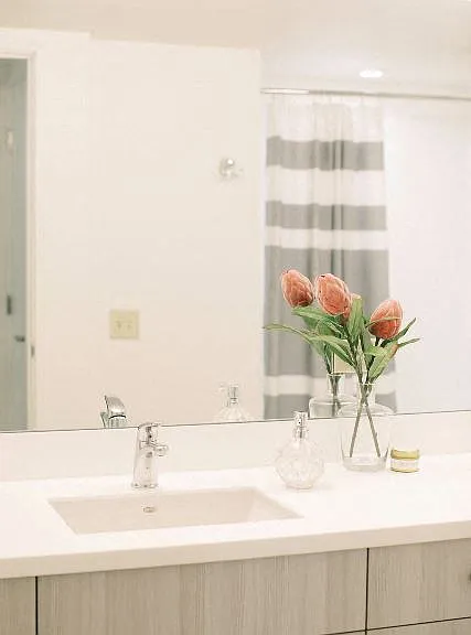 Kanekapolei Collection Bathroom sink, mirror, and counter