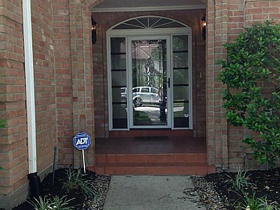 Covered front porch! Gorgeous front door!