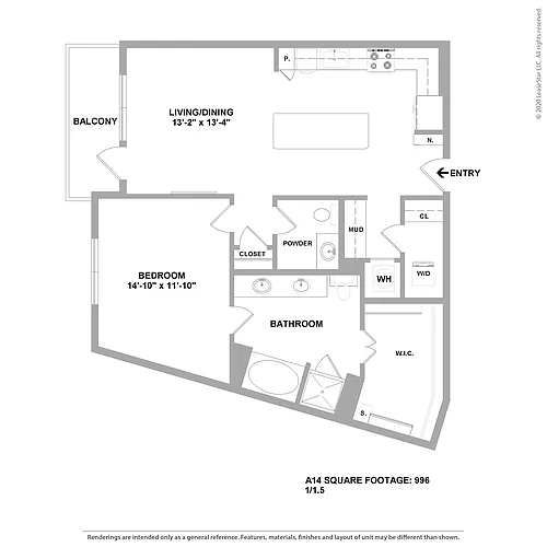 Floor plan A16