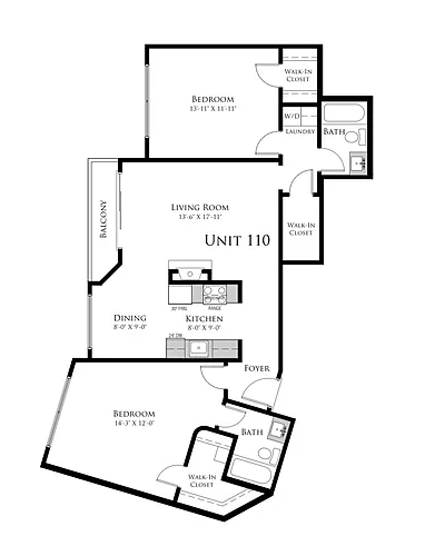 Floor plan 2bedroom