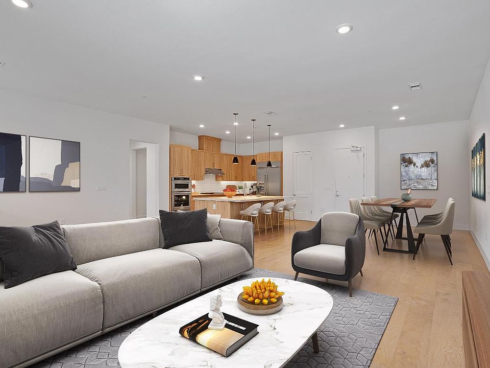 Open-concept floor plan