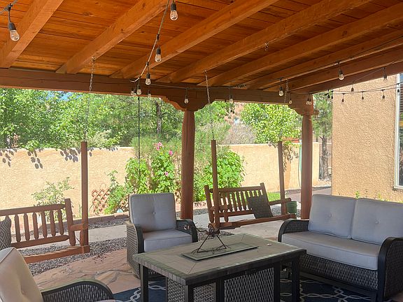 Private yard with large covered patio.