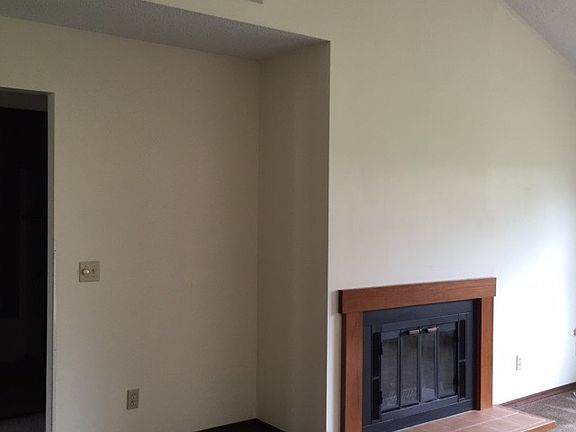 Living room with fireplace