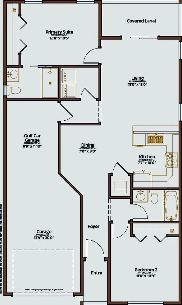 2 bed, 987 sqft, $2,900 — Photo 1