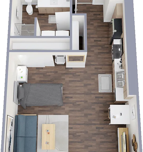 Studio Floorplan Diagram