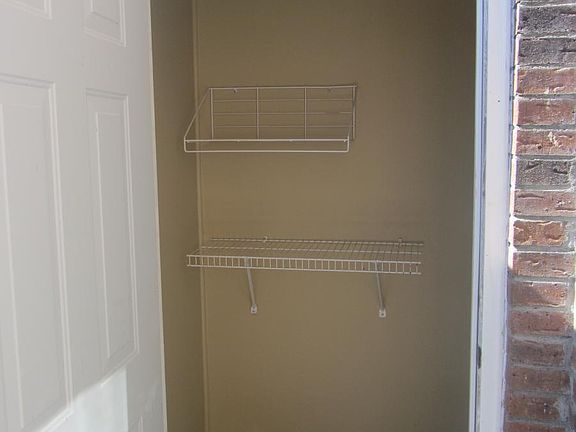 Storage closet off patio