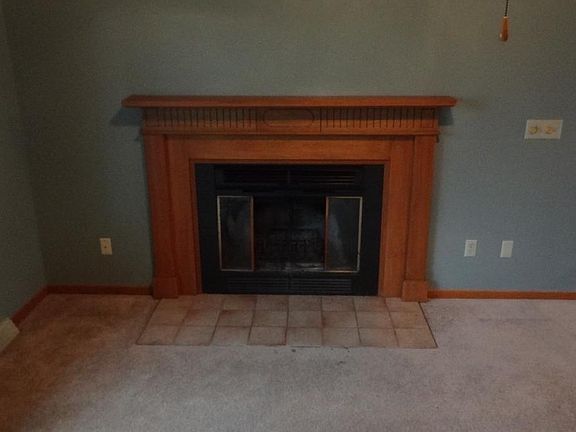 Living room fireplace