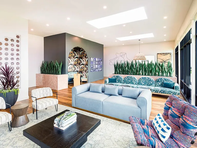 Skyscape views without limits from the rooftop at Modera Trinity.