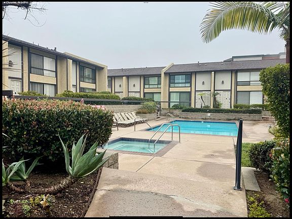 Quite community garden and heated pools