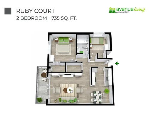 Floor plan 204