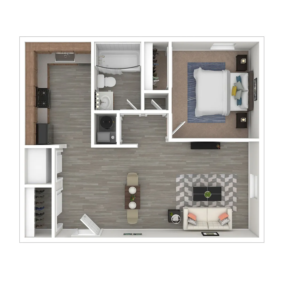 Floor plan 1X1