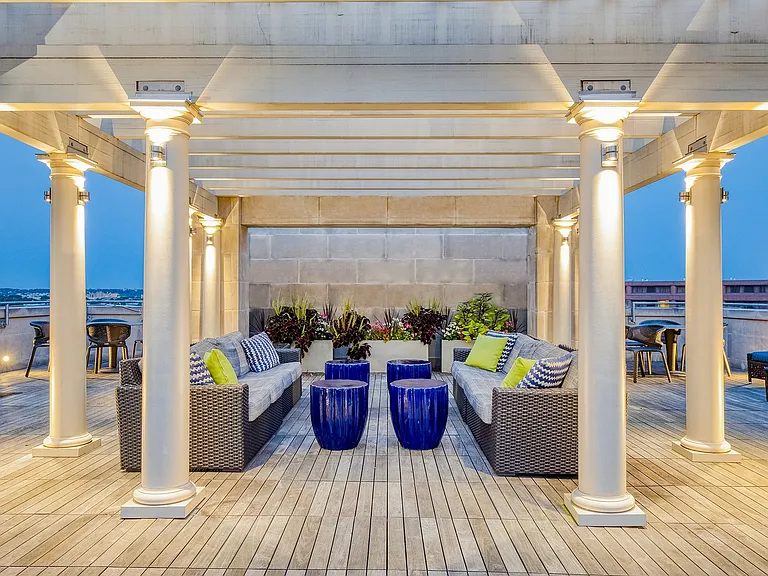 Enjoy our beautiful roof deck with great views during the day or night