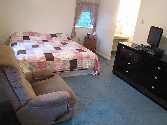 master bedroom leading to dressing area