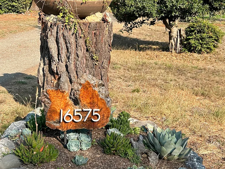 Driveway entry house number