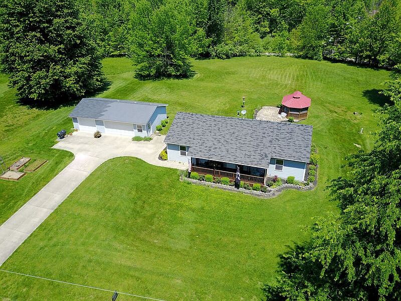 Aerial Front View of Home