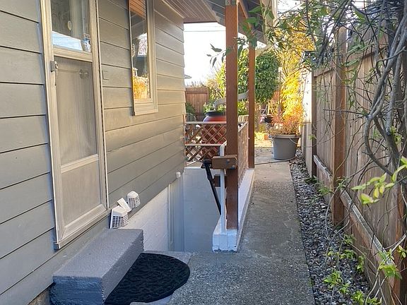 Stairwell to basement apt