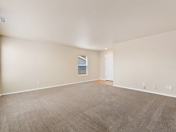 Living room facing the entry door