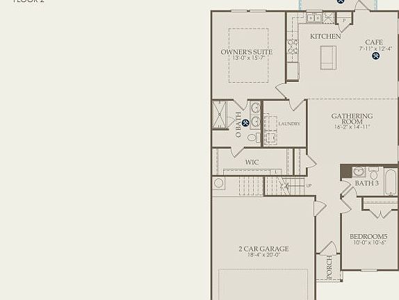 Enloe Floor Plan, Quick Move-In Home, Floor 1
