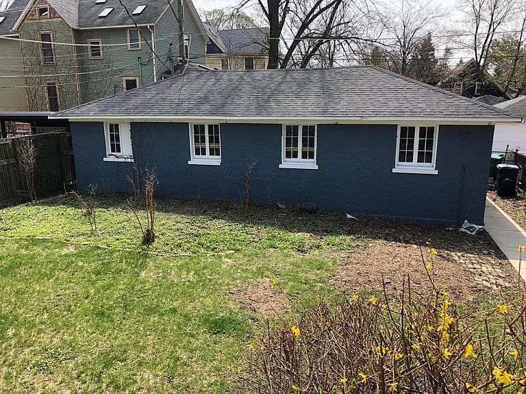 backyard & detached garage