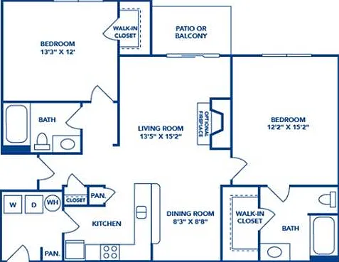2 Bedroom | 2 Bath | 1094 SF 2 Bedroom | 2 Bath | 1094 SF