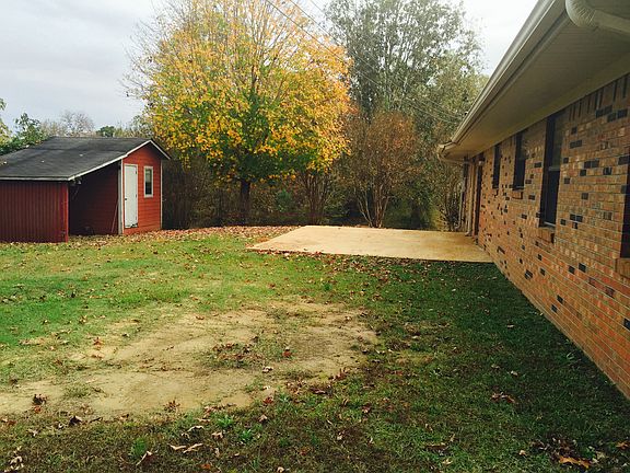 Back view with shed