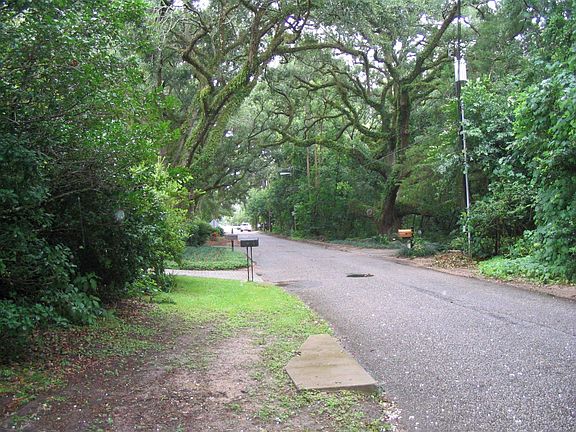 End of drive facing south.