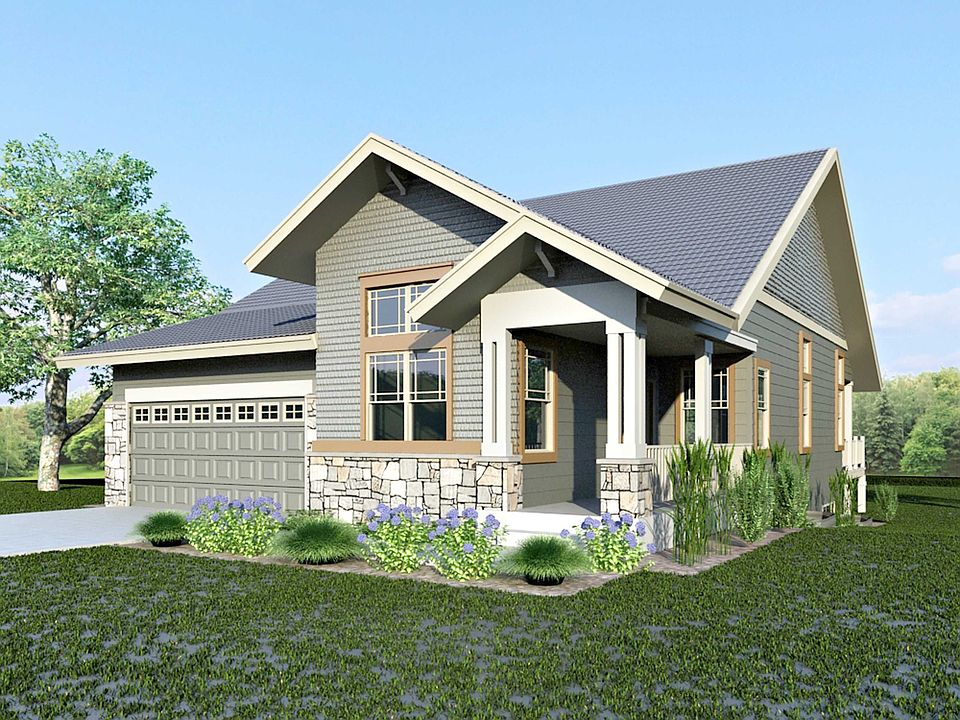 Ranch Style Home Elevation Rendering