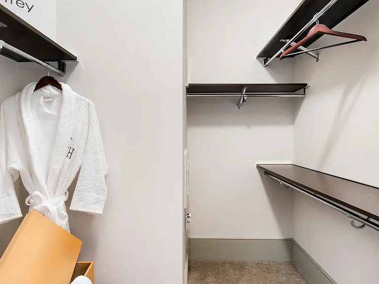 Custom walk-in closets in select homes