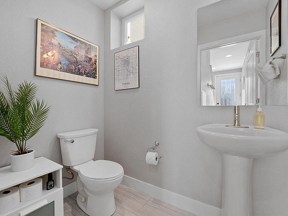 Guest bathroom on the bottom floor.