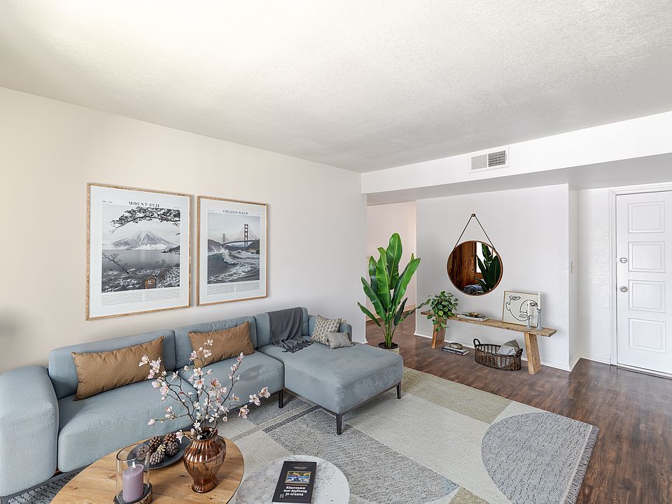 Three-bedroom unit with a beautiful open layout.