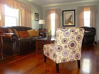 Living Room w/ Brazilian Cherry Floors