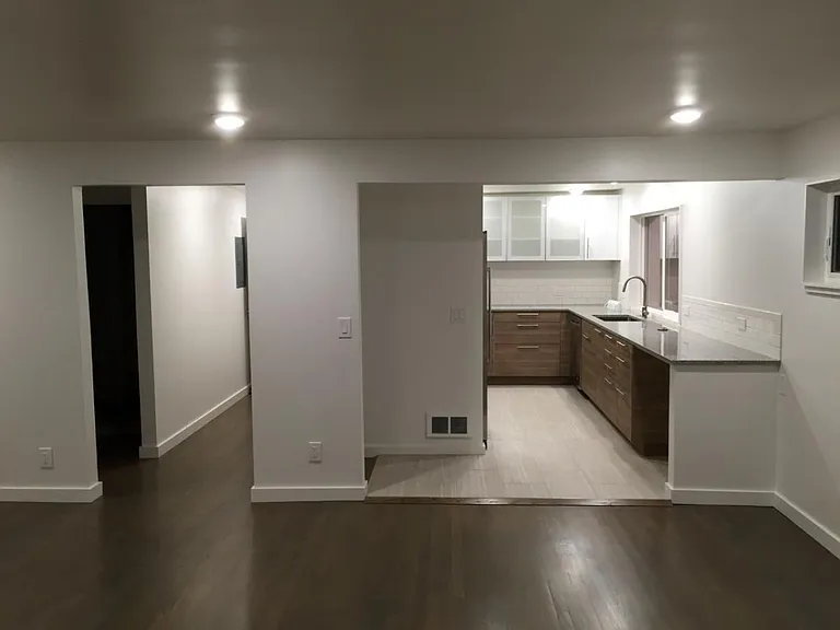 Kitchen and hall