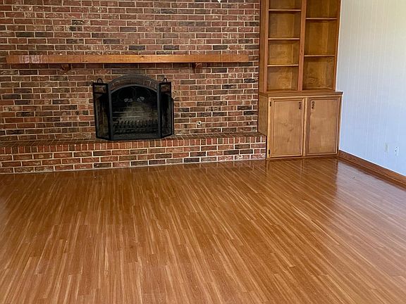 Large living room with fireplace